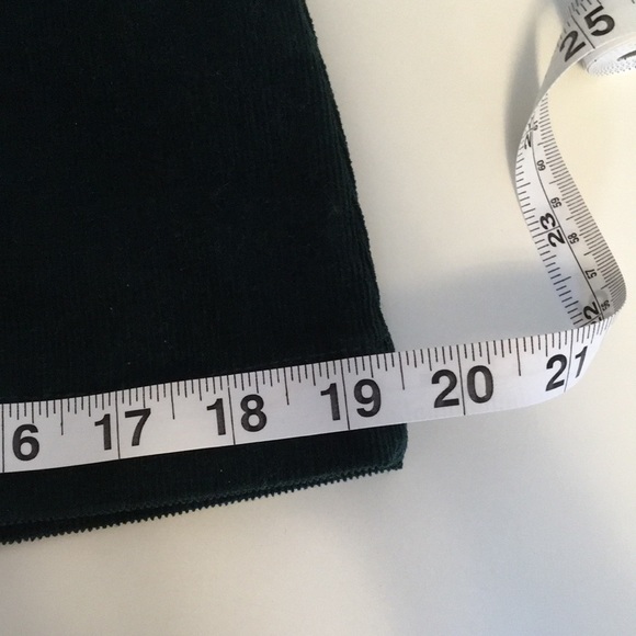 Forever 21 Button Up Corduroy Skirt Forest Green - Picture 13 of 14